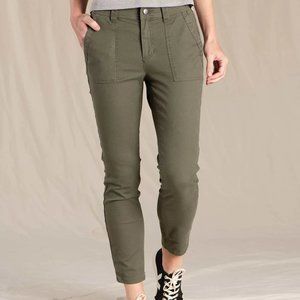 Toad&Co * Earthworks Ankle Pant * Beetle * Size 10